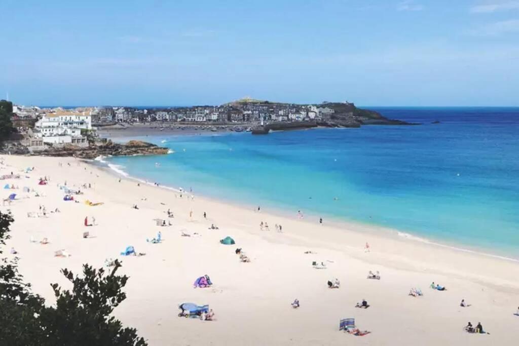 St Ives Apartment Private Parking With Garden 10 Minute Walk Into Town And Beach Extérieur photo